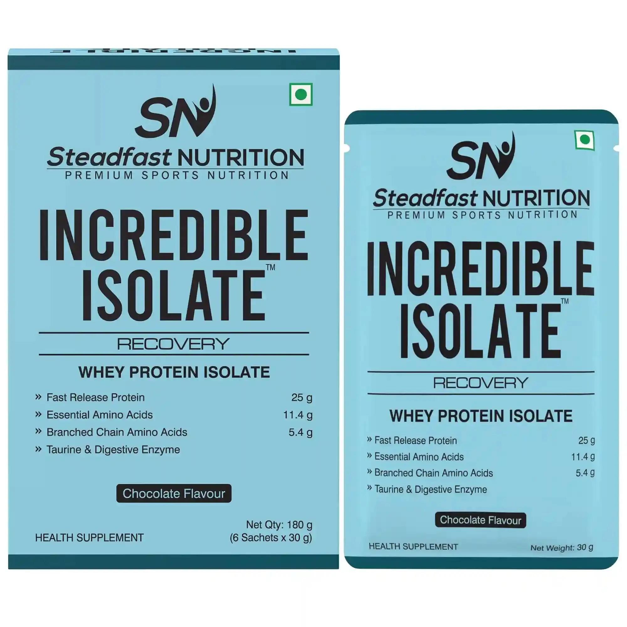 STEADFAST NUTRITION Incredible Isolate Whey Isolate Protein