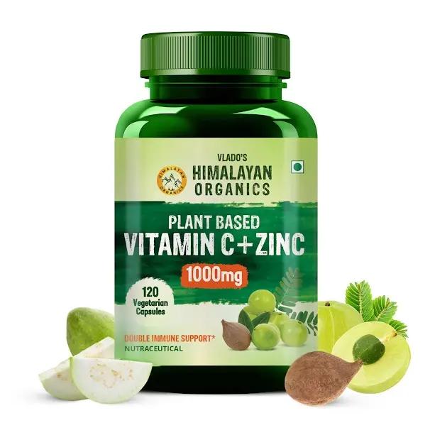 Vlado's Himalayan Organics Plant Based Vitamin C with Zinc - 120 Veg Capsules