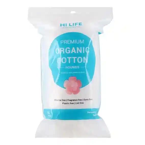 Hi Life Organic Cotton Makeup remover Pads-Round