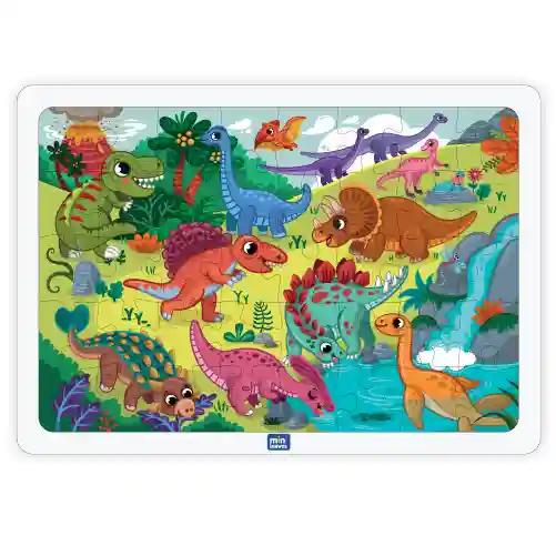 Mini Leaves Dinosaurs 35 pieces wooden Jigsaw Puzzle