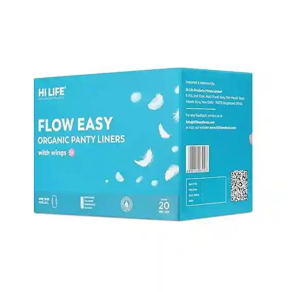 Hi Life Flow Easy Organic Panty Liners with Wings