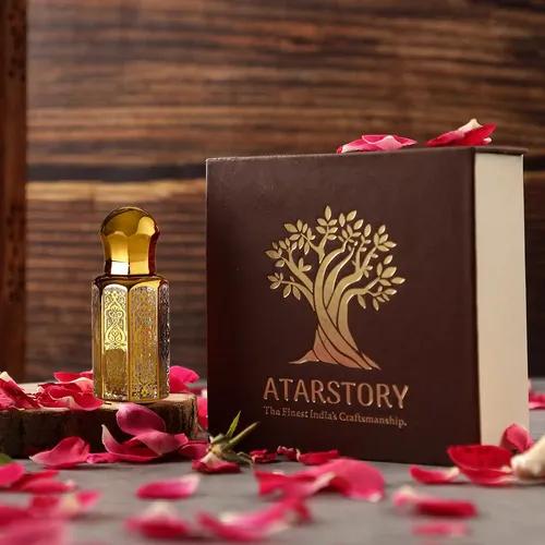 ATARSTORY Rosa Luxure Best Attar Alcohol Free Roll On For Daily Use | Long Lasting Fragrance | Attar For Men And Women - 12Ml