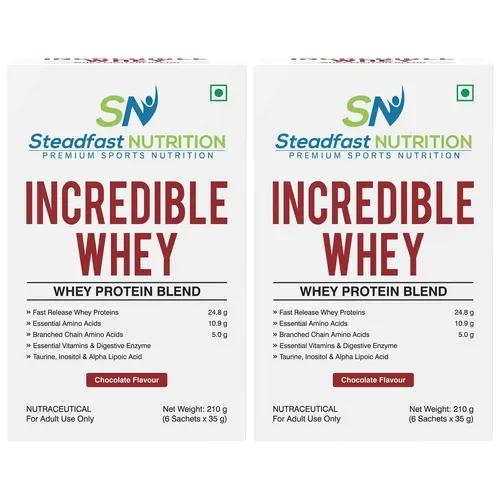 Steadfast Nutrition Incredible Whey Protein| Isolate and Concentrate Fast release Protein Powder for Men and Women No added preservatives