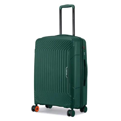 Nasher Miles Coorg Hard-Sided Polypropylene Check-in Luggage Olive Green 28 inch |75cm Trolley Bag | Suitcase