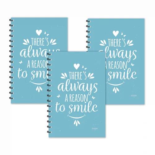 There's Is Always A Reason To Smile Motivational Diaries - Pack Of 3