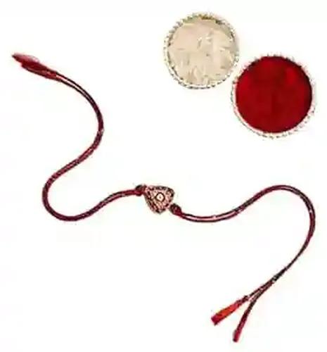 Triangular Red Evil Eye Rakhi