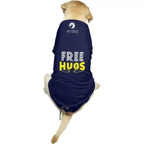 PetZico 100% Cotton Dog T Shirts Free Hugs