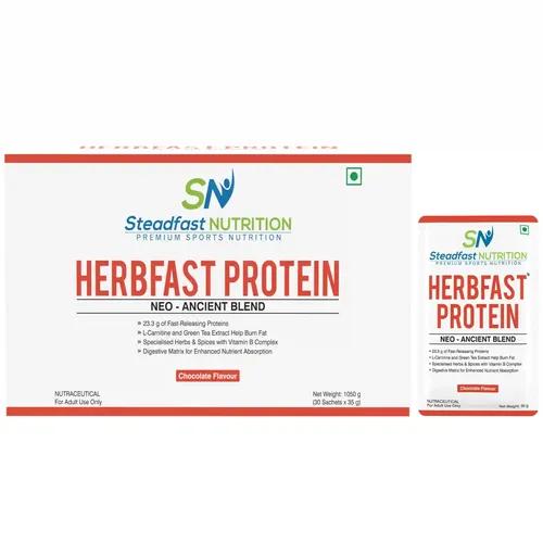 STEADFAST NUTRITION Herbfast Whey Protein | Fast-release whey proteins for lean muscle growth With Ashwaganda, Curcumin, Cinnamon