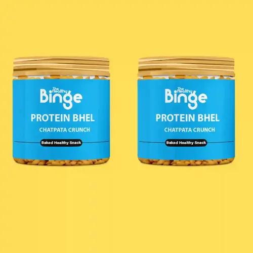 Protein Bhel Protein Rich Healthy Snacks, 0% Cholesterol or Trans Fat - Pack of 2