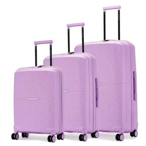 Nasher Miles Hawaii TSA Lock and Anti-Theft Hard-Sided Polypropylene Luggage Set of 3 Trolley Bags |Suitcase Set(55, 65 & 75 cm)