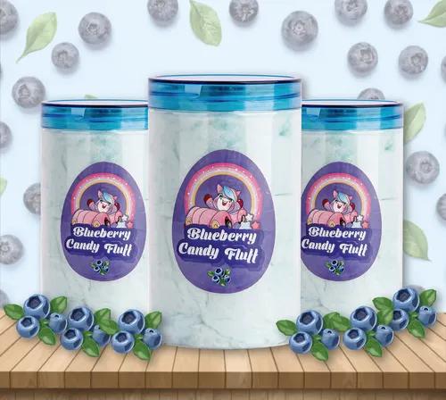 Popcorn & Company Cotton Candy/Buddhi ke baal/Candy Floss Blueberry Flavour Pack of 3 - 240 Gm