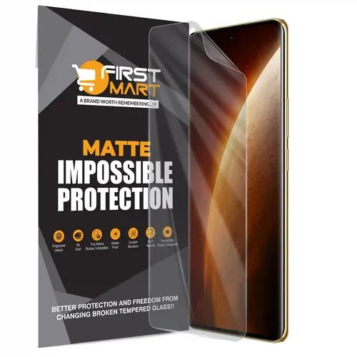 FIRST MART Screen Protector for Realme Narzo 60 Pro 5G - Nanofiber Unbreakable Membrane Case Friendly Full Edge to Edge Screen Coverage & Installation Kit (Matte)