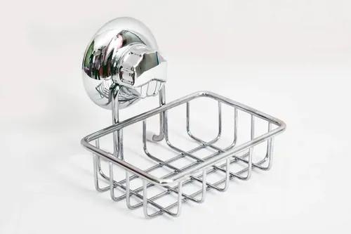 IZISO Stainless Steel Vacuum Suction Cup Soap Holder - Square