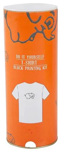 DIY Craft Kit Block Print Your T-Shirt With Elephant (4-6 Years)