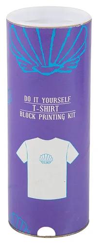 DIY Craft Kit Block Print Your T-Shirt With Shell (4-6 Years)