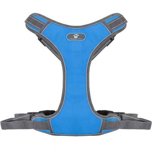 Wooflix Dog Harness for Medium Dogs – Strong & Durable Dog Harness with Secure Fit, Quick-Release Buckle & Reflective Strap Thread – Suitable for Medium Size Dogs up to 30 Kgs  - Medium (Sky Blue)