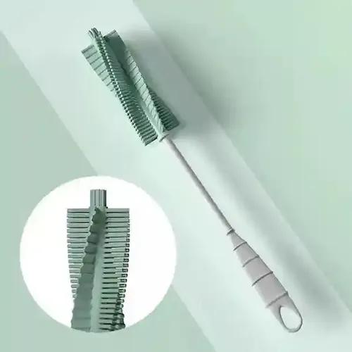 Ji and Ja Silicone Bottle Cleaning Brush with Long Handle