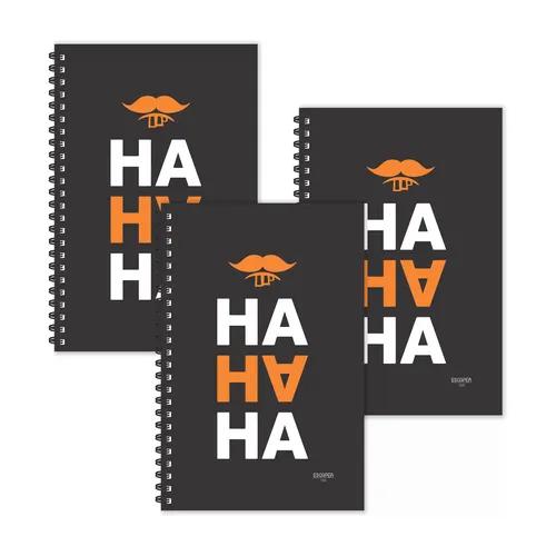 Ha Ha Ha Quotes Ruled Diaries - Pack Of 3