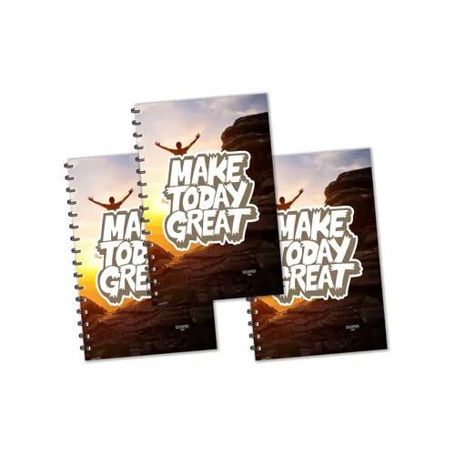 Make Great Today Designer Ruled Diaries - Pack Of 3