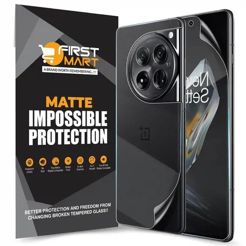 FIRST MART Screen Protector for OnePlus 12 5G - Front and Back Nanofiber Unbreakable Membrane Case Friendly Full Edge to Edge Screen Coverage & Installation Kit (Matte)