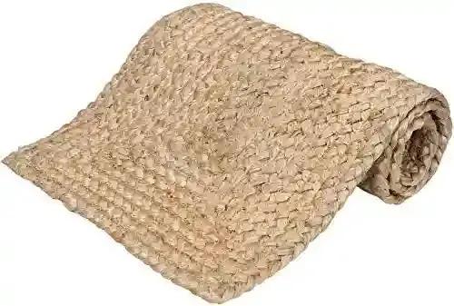 THE HOME TALK Designer Braided Table Runner | Stylish 4-6 Seater Décor for Dining Table, Parties, Events | Hand Woven | Jute Fabric | Decorative Table Mats | 13 x 36 Inches | Beige