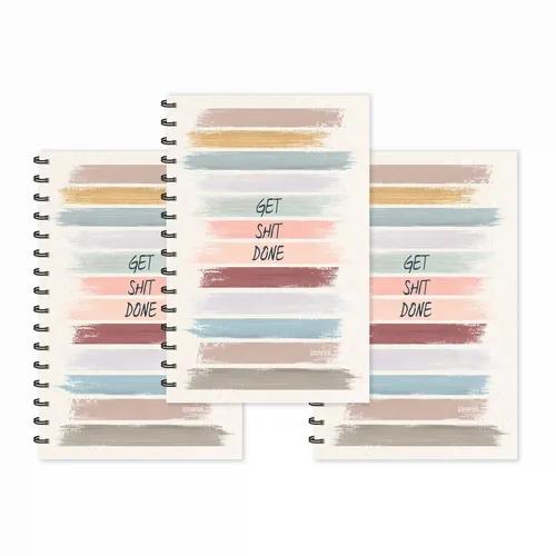 Get Shit Done Designer Ruled Diaries - Pack Of 3