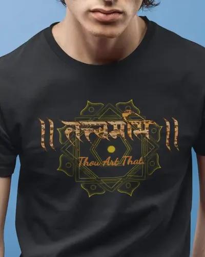 Tat tvam asi T-shirt for men  / S  / Black