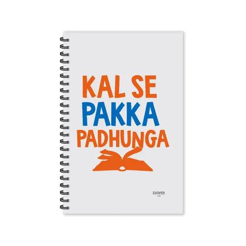 Kal Se Pakka Padhunga Hindi Quotes Ruled Diaries - Pack Of 3