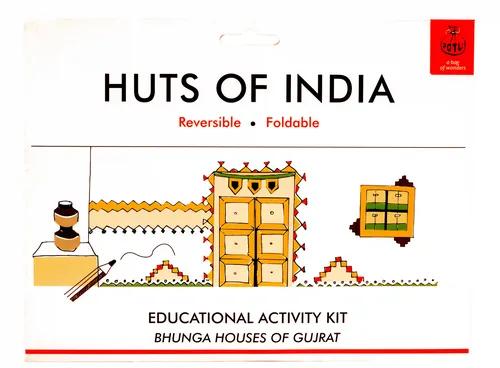 Handmade Educational DIY Colouring & Learning Activity Kit (Bonga Huts Of Gujarat)- 7+Years