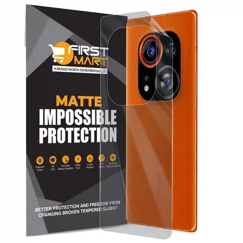 FIRST MART Screen Protector for Tecno Phantom X2 Pro 5G - Back Nanofiber Unbreakable Membrane Case Friendly Full Edge to Edge Screen Coverage & Installation Kit (Matte)