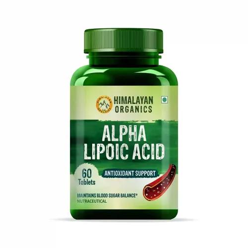 Vlado’s Himalayan Organics Alpha Lipoic Acid 300mg | Boost Liver Function, Healthy Blood Sugar, Antioxidant | Good For Nerves And Heart Functioning - 60 Veg Tablets