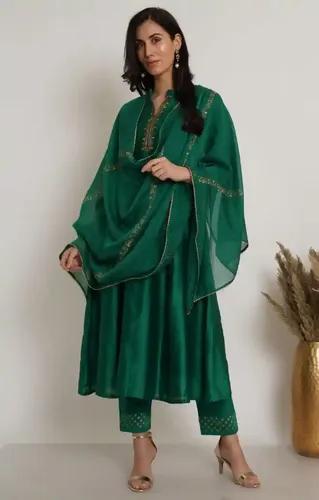 Green Kurta Set - X-Small