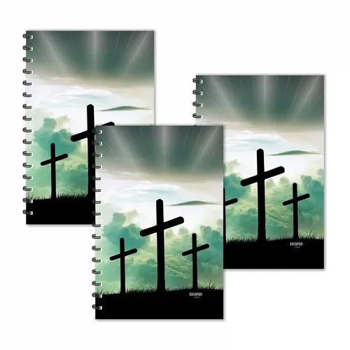 Cross Ruled Diaries - Pack Of 3