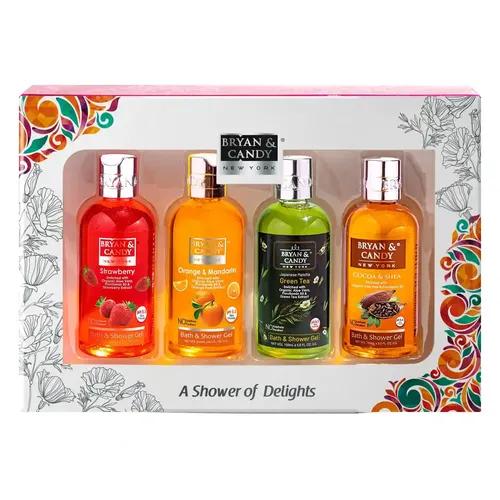 Bryan & Candy Luxurious Shower Gel Combo Kit Gift Set For Women And Men | Ph5.5 Skin Friendly, Fresh Fragrances