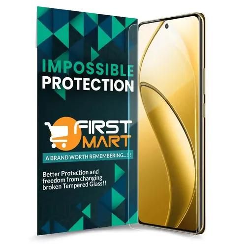 FIRST MART Screen Protector for Realme 12 Pro 5G - Nanofiber Unbreakable Membrane Case Friendly Full Edge to Edge Screen Coverage & Installation Kit (Crystal Clear)