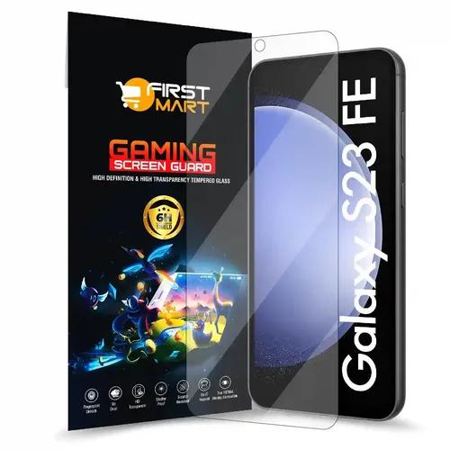 FIRST MART Screen Protector for Samsung Galaxy S23 FE 5G - Impossible Fiber Case Friendly Screen Protection & Installation Kit (Gaming Clear)