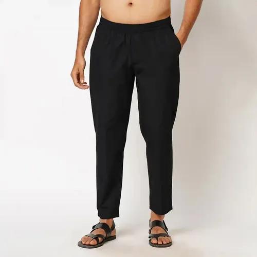 Indivisual Men's Solid Carbon Black Pyjama - S