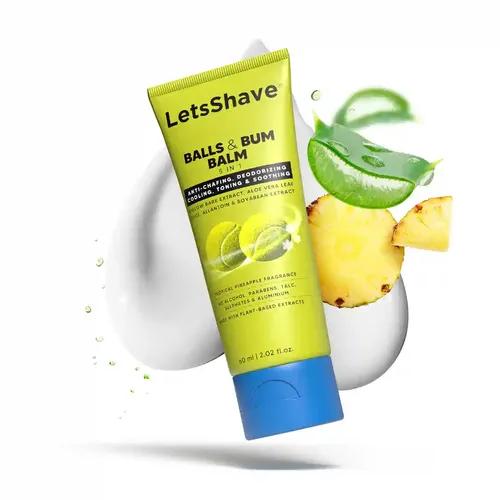 LetsShave Balls Balm For Men Private Part | Natural Ingredients | Anti Irritation | (Pack of 1) 60ml