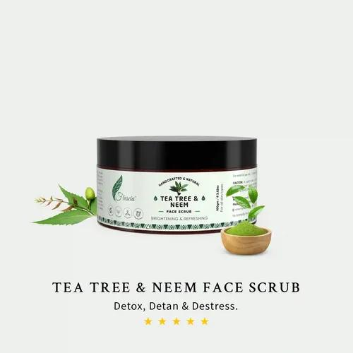 Tea Tree Neem Anti Acne Face Scrub - 100 Gm