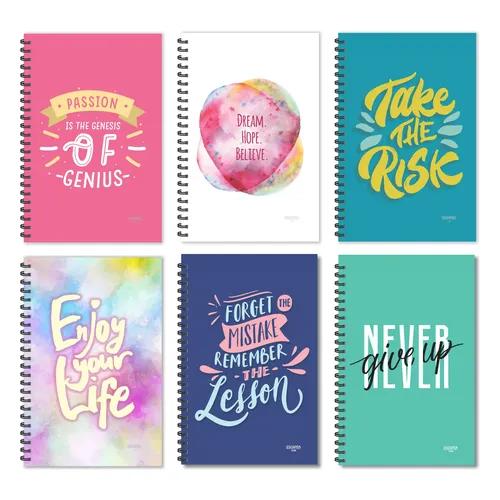 Passion Motivational Diaries - Jumbo (Pack of 6)