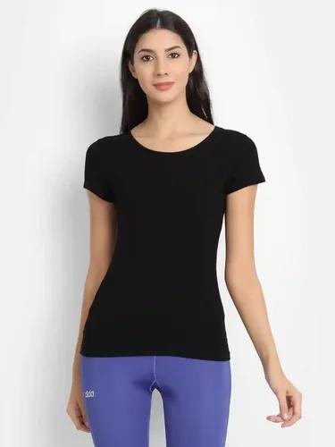 Organic Bamboo Fabric Half Sleeve T-Shirt Black - S