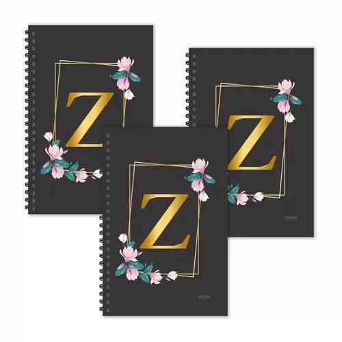 Z Letter Ruled Diaries - Pack Of 3