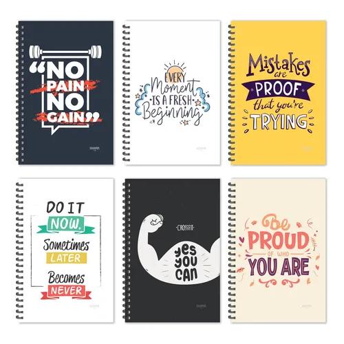 Pain Motivational Diaries - Jumbo (Pack of 6)