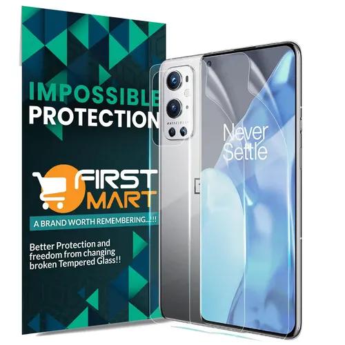 FIRST MART Screen Protector for OnePlus 9 Pro 5G - Front and Back Nanofiber Unbreakable Membrane Case Friendly Full Edge to Edge Screen Coverage & Installation Kit (Crystal Clear)