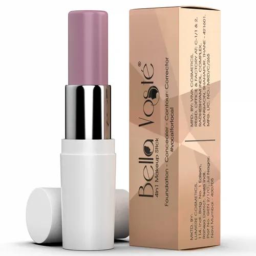 Bella Voste | 4-in-1 MAKEUP STICK | Cruelty Free | Weightless | Long lasting | Velvet Matte Finish formula Provides Full Coverage | Foundation, Concealer, Corrector & Contour | Enriched with Vitamin-E, Jojoba oil & Shea Butter | Neutralize yellowness and sallow skin , LAVENDER (22)