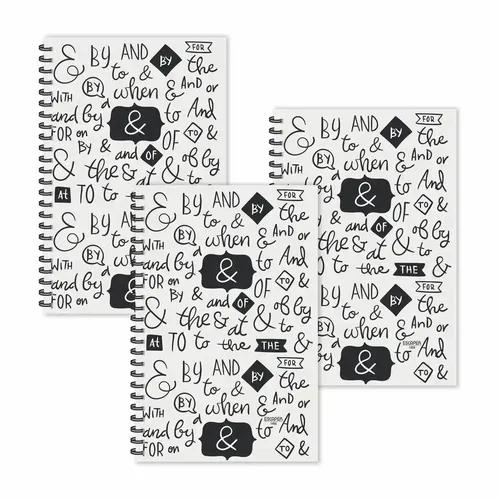 By & By Doodle Ruled Diaries - Pack Of 3