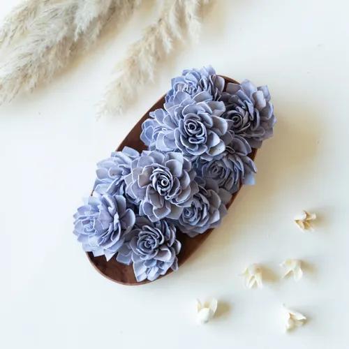 Periwinkle Sola Wood Flowers (Pack of 10)