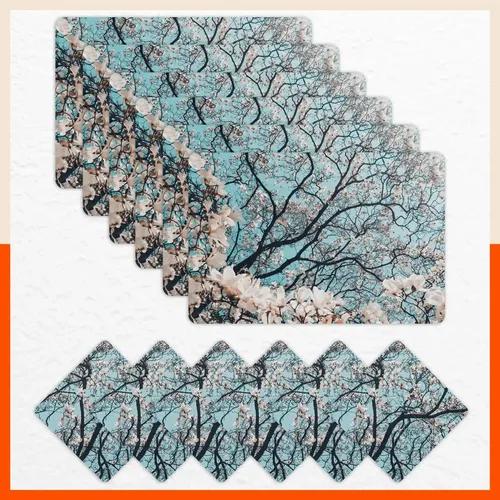 Polypropylene Table Mats & Coasters for Dining Table at Home (Hawthorne - Set of 6)