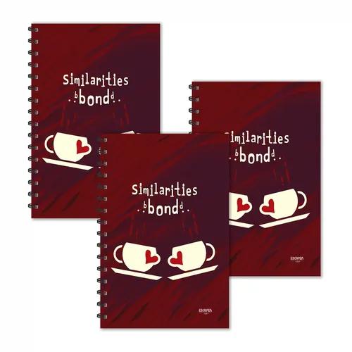 Similarities Bond Ruled Diaries - Pack Of 3