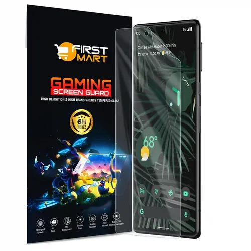 FIRST MART Screen Protector for Google Pixel 6 Pro 5G | Gaming Clear 4 Layer Unbreakable Membrane Protection, Case Friendly Full Edge to Edge Screen Coverage & Installation Kit